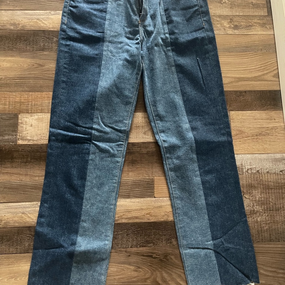 DL1961 Women's Two-Tone Straight Leg Jeans